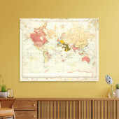 Toile Gère la carte de l'Atlas colonial (Insitu(Salon))