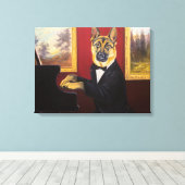 Toile German Shepherd | Piano Waltz (Insitu (Plancher de Bois))