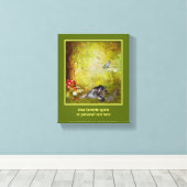 Toile German Shepherd Puppy Ajouter votre propre texte (Insitu (Plancher de Bois))