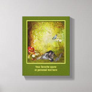 Toile German Shepherd Puppy Ajouter votre propre texte