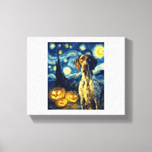 Toile German Shorthaired Pointer 1 Chien Mignon Hallowee