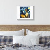 Toile German Shorthaired Pointer 1 Chien Mignon Hallowee (Insitu(Chambre))