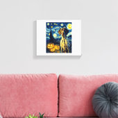 Toile German Shorthaired Pointer 1 Chien Mignon Hallowee (Insitu(Salon))