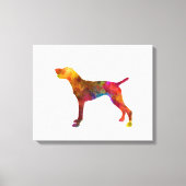 Toile German Shorthaired Pointer in watercolor (Recto)