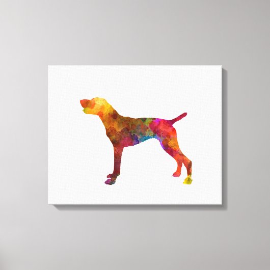 Toile German Shorthaired Pointer in watercolor (Recto)