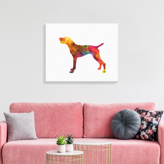 Toile German Shorthaired Pointer in watercolor (Insitu(Salon))