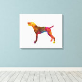 Toile German Shorthaired Pointer in watercolor (Insitu (Plancher de Bois))