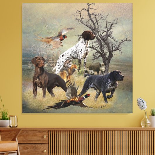 Toile German Shorthaired Pointers (GSP)       (Insitu(Salon))