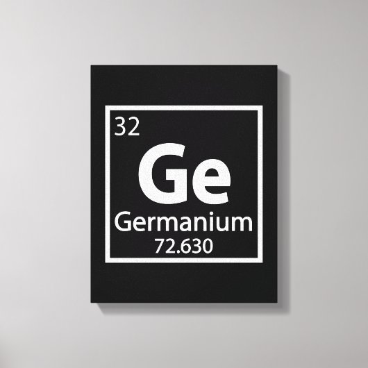 Toile Germanium - Tableau périodique scientifique allema (Recto)