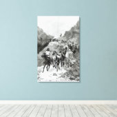 Toile Geronimo et son groupe (Insitu (Plancher de Bois))