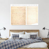 Toile Gettysburg Adresse Nicolay Copy (1863) (Insitu(Chambre))