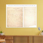 Toile Gettysburg Adresse Nicolay Copy (1863) (Insitu(Salon))