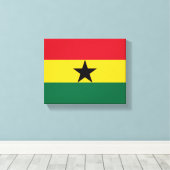 Toile Ghana Indicateur Afrique (Insitu (Plancher de Bois))