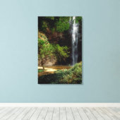 Toile Ghana : Wli Falls, alias Agumatsa Falls (Volta) (Insitu (Plancher de Bois))