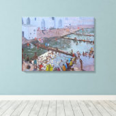 Toile ghats de Pushkar Rajasthan (Insitu (Plancher de Bois))