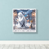 Toile Ghosts Be Ghostiln' (Insitu (Plancher de Bois))