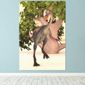 Toile Gigantoraptor Forest Guardian (Insitu (Plancher de Bois))