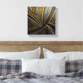 Toile Gilded Fusion–Black & Gold Engraved Metal Wall Art (Insitu(Chambre))