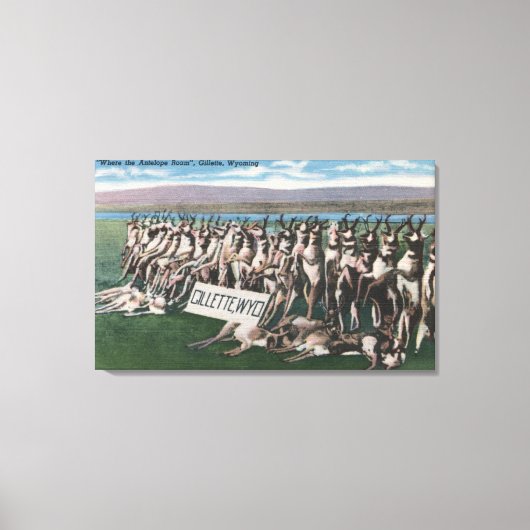 Toile Gillette, WY - Où l'Antelope Roam (Recto)