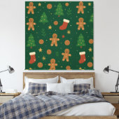 Toile Gingerbread Christmas Fun (Insitu(Chambre))