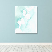 Toile Ginkgo sur Dusty Turquoise - Blanc (Insitu (Plancher de Bois))