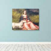 Toile Giorgione's Woman with Unicorn (1510) Canvas (Insitu (Plancher de Bois))