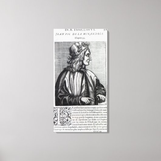 Toile Giovanni Pico della Mirandola (Recto)