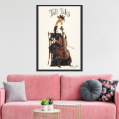 Toile Girafe avec un violoncelle (Insitu(Salon))
