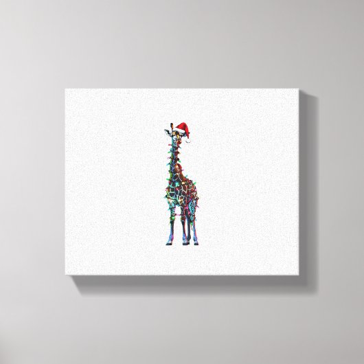 Toile Girafe de Noël  _1 (Recto)