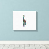 Toile Girafe de Noël  _1 (Insitu (Plancher de Bois))