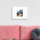 Toile Girafe drôle UFO Zoo Animal Mème étrange Graphique (Insitu(Salon))