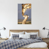 Toile Girafe embrassant un bébé girafe (Insitu(Chambre))