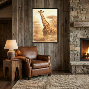 Toile Girafe — Hauteurs Africaines