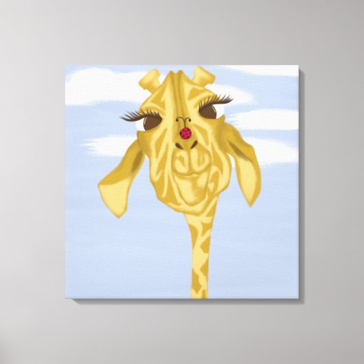 Toile Girafe Mignonne et Colorée (Recto)