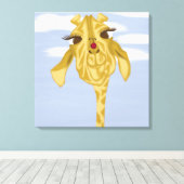 Toile Girafe Mignonne et Colorée (Insitu (Plancher de Bois))