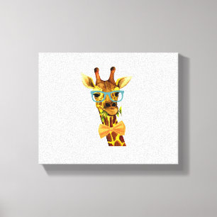 Toile Girafe Nerd Hommes Femmes, Drôle D'Animal