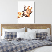 Toile Girafe portrait animal africain (Insitu(Chambre))
