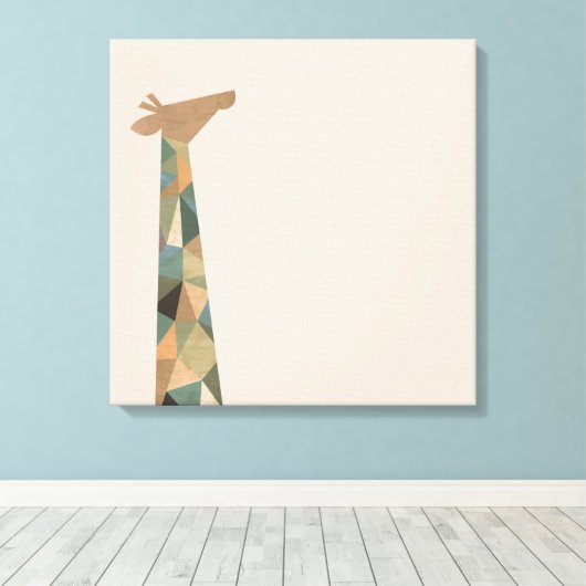 Toile Giraffe Abstraite (Insitu (Plancher de Bois))