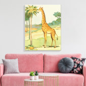 Toile Giraffe Africaine Manger Acacia Feuilles (Insitu(Salon))