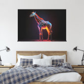 Toile Giraffe colorée (Insitu(Chambre))