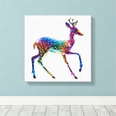 Toile Giraffe colorée (Insitu (Plancher de Bois))