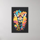 Toile Giraffe colorée (Recto)