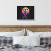 Toile Giraffe cool En Lunettes De Soleil Sous Coucher Lo (Insitu(Chambre))