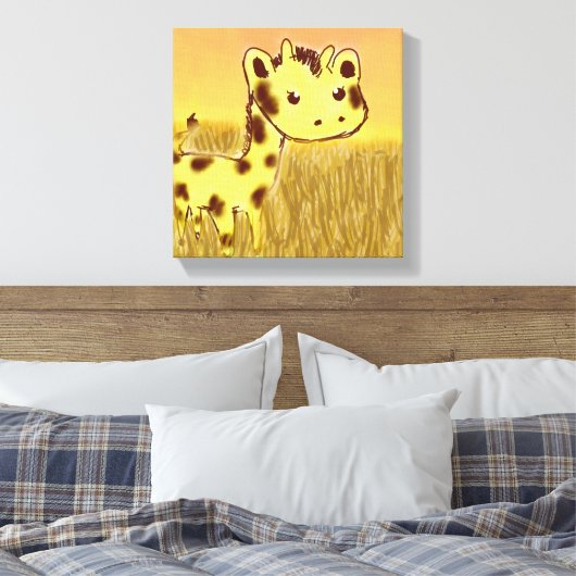 Toile Giraffe Cute Imprimer (Insitu(Chambre))