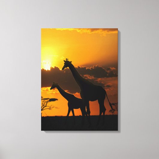 Toile Giraffe Famille 2 (Recto)