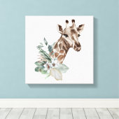 Toile Giraffe Imprimer Safari Animaux (Insitu (Plancher de Bois))