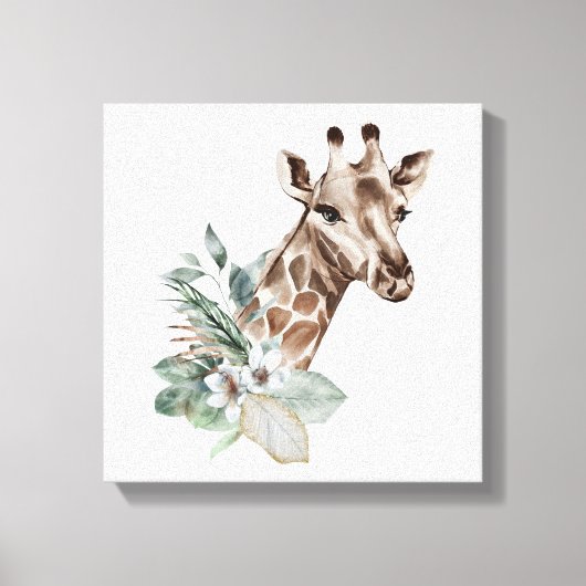 Toile Giraffe Imprimer Safari Animaux (Recto)