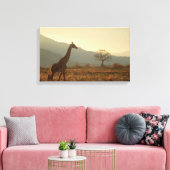 Toile Giraffe in the Savannah (Insitu(Salon))