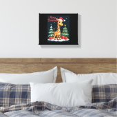 Toile Giraffe Joyeux Noël Éclairage de l'Arbre de Noël P (Insitu(Chambre))