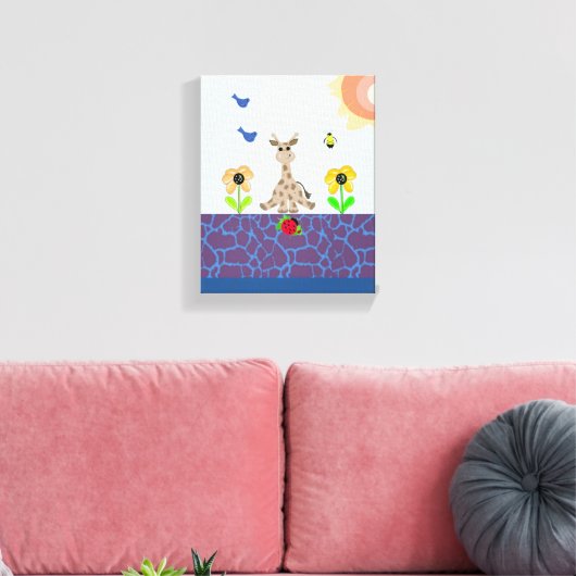 Toile Giraffe lunaire dans la nature (Insitu(Salon))